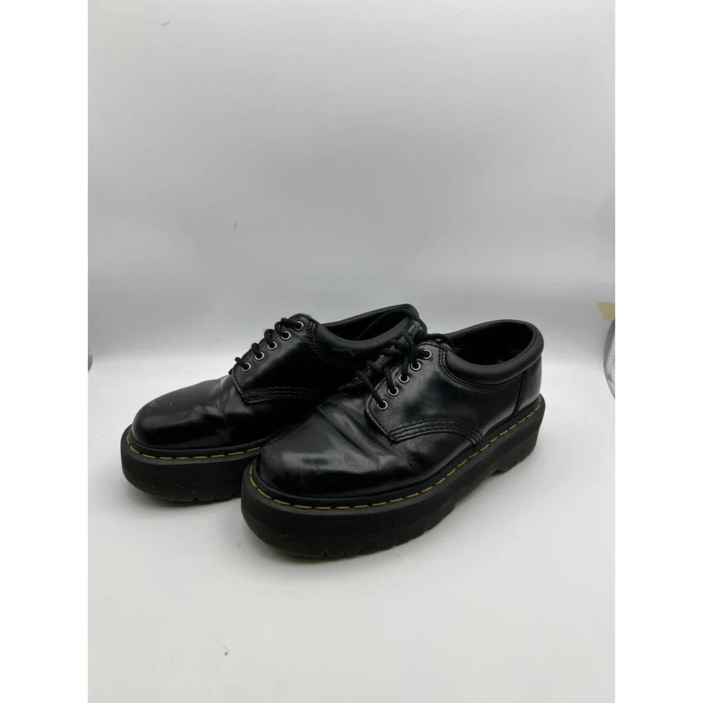 Dr. Martens 8053 Bex Black Smooth Leather Platform 5-Eye Oxford Shoes Mens 7